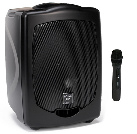 Focus 505 Portable PA with wireless microphone