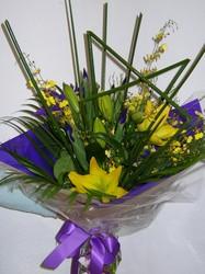 Modern Yellow Blue Bouquet