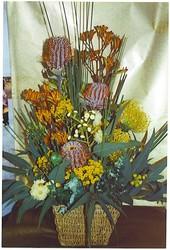 FRESH WILDFLOWERS IN BASKET