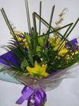 Modern Yellow Blue Bouquet
