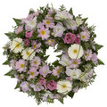 Mixed floral wreath