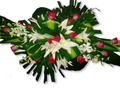 A coffin spray