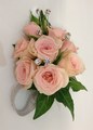 Pink Spray Rose Diamonte Wrist Corsage