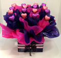 Pink and Purple Heart Chocolate Box