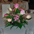 Rose and Geraldton Wax table arrangment
