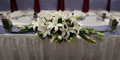 White Mixed Table Arrangements