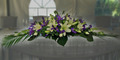 Iris's, roses and lilly long and low