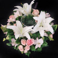Pink and White Wreath