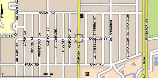 174 Hampden Rd map
