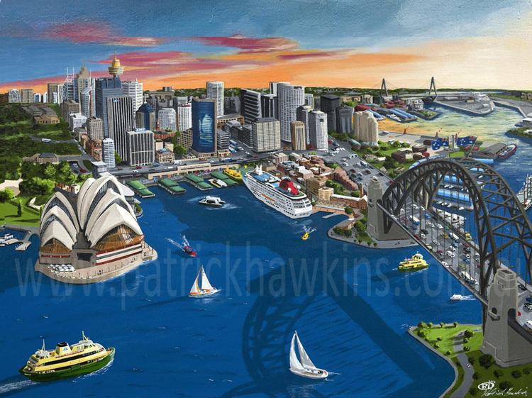 Sydney Harbour Limited Edition Canvas Print landscapes art in print