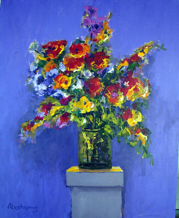 PEDESTAL OF FLOWERS 2