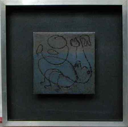 Ceramic Tile 4 - Two-tone blue