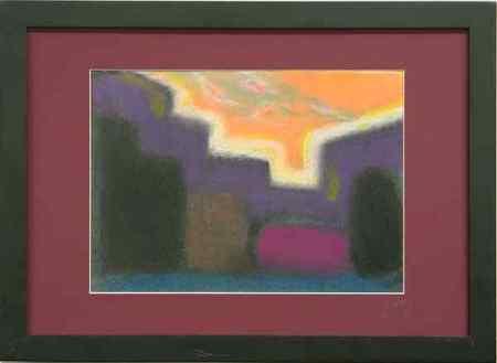 Early evening landscape - orange time