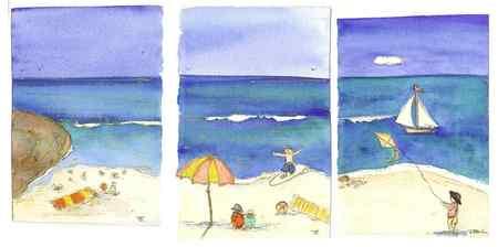 Playing at the beach in Trigg