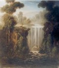 Couple by a Waterfall