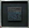 Ceramic Tile 4 - Two-tone blue