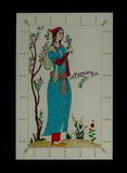 a girl in spring