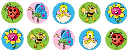 Spring Dots - Dynamic Dot Kids Stickers