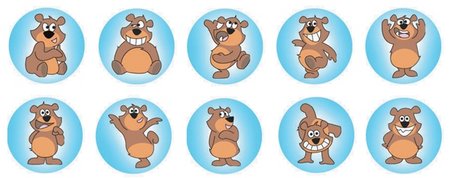 Teddy Dots - Dynamic Dot Kids Stickers