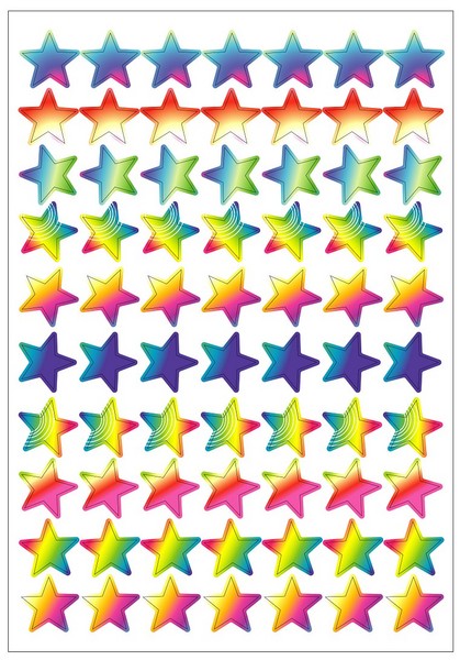 Laser Stars Dynamic Glitz Kids Stickers