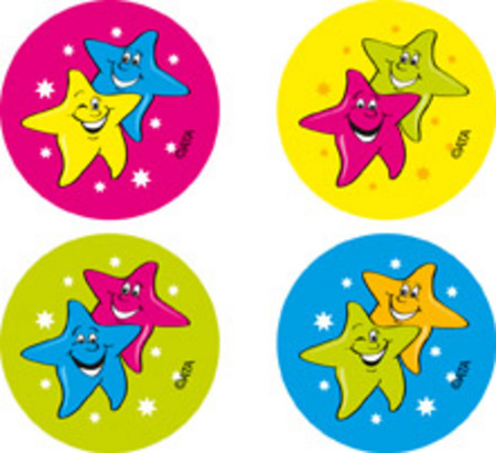 Stars Fluoro Kids Stickers