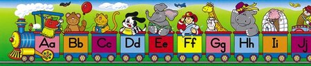 Alphabet Train Large Border