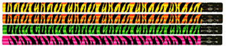 Neon Tiger Tails (100) Pencils