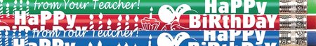 Happy Birthday From Your Teacher (10) Pencils