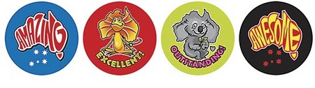 Amazing Australia Merit Stickers