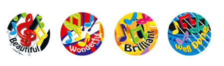 Music Maestros Merit Stickers