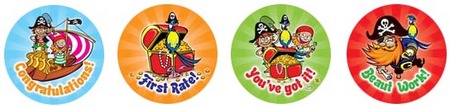 Pirates Merit Stickers