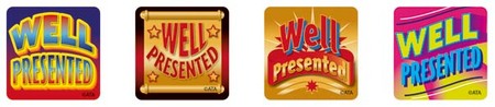 Well Presented Metallic Stickers