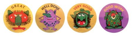 Monsters Metallic Stickers