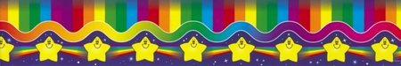 Stars and Rainbows Pop Apart Border