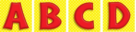 Red Letters Alphabet Mini NEW