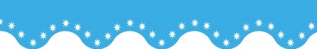 Light Blue Scalloped Border