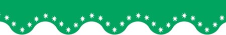 Bright Green Scalloped Border