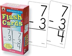 Subtraction 0 - 12 Flashcards