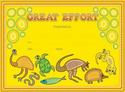 Great Effort (100) CARD Certificates NEW