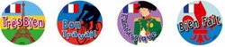 French Language Merit Stickers NEW