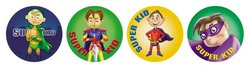 Super Kid (Boy) Merit Stickers