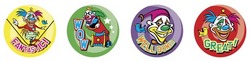 Clowns in Town Merit Stickers