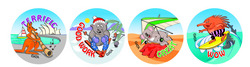 Australiana Merit Stickers