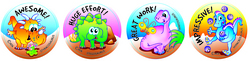 Dinosaurs Merit Stickers
