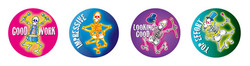 Skeleton Merit Stickers
