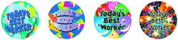 Today's Best Worker Merit Stickers