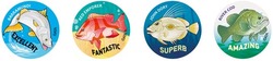 Australian Fish Merit Stickers