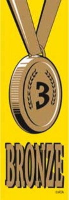 Bronze - 3 Vinyl Medal Ribbons (20)
