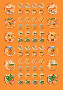Mandarin ScentSations Stickers