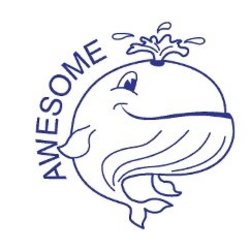 Awesome Whale Merit Stamp